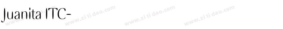 Juanita ITC字体转换